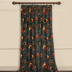 ARTEMIS Velvet Curtain - Petrol
