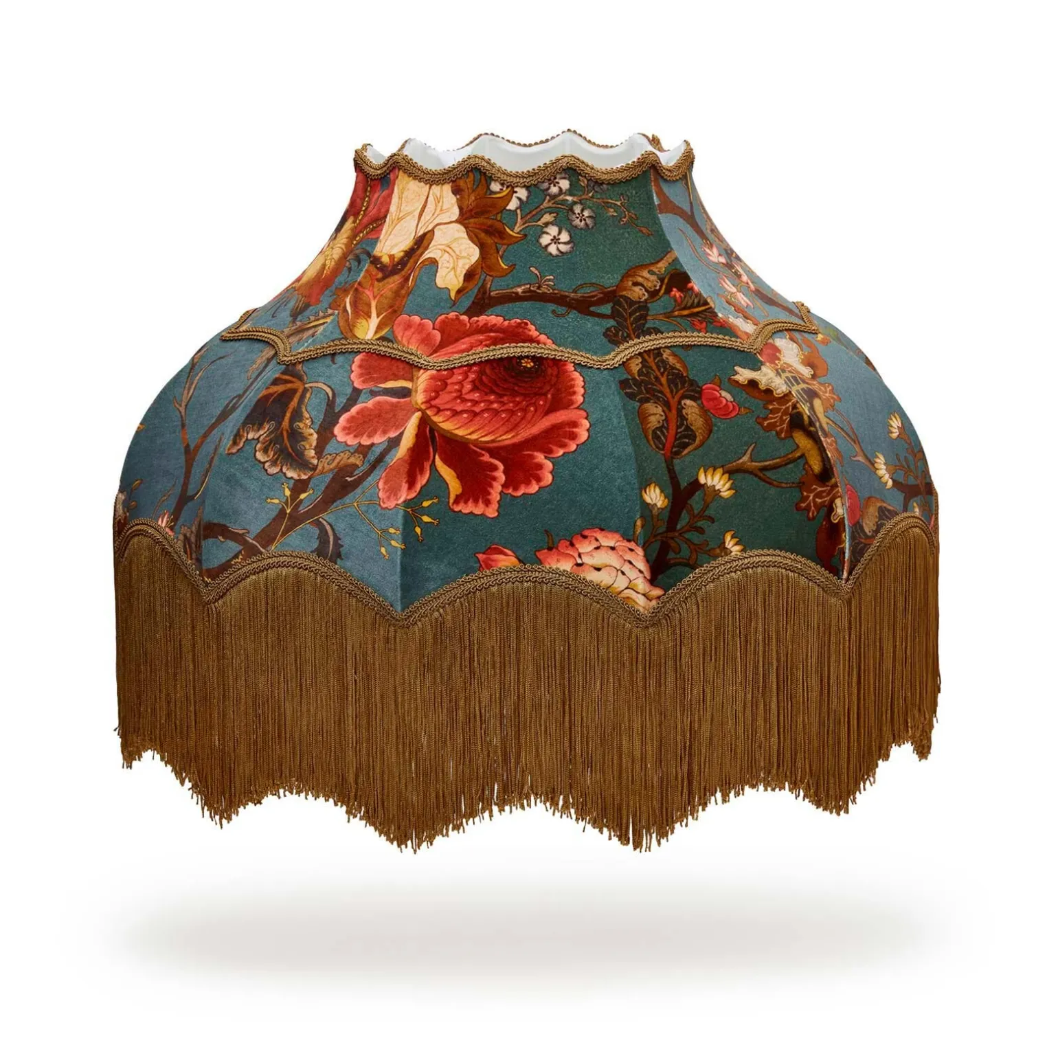 ARTEMIS Velvet Isabella Lampshade - Petrol