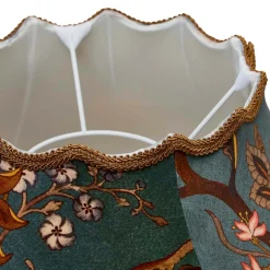 ARTEMIS Velvet Isabella Lampshade - Petrol