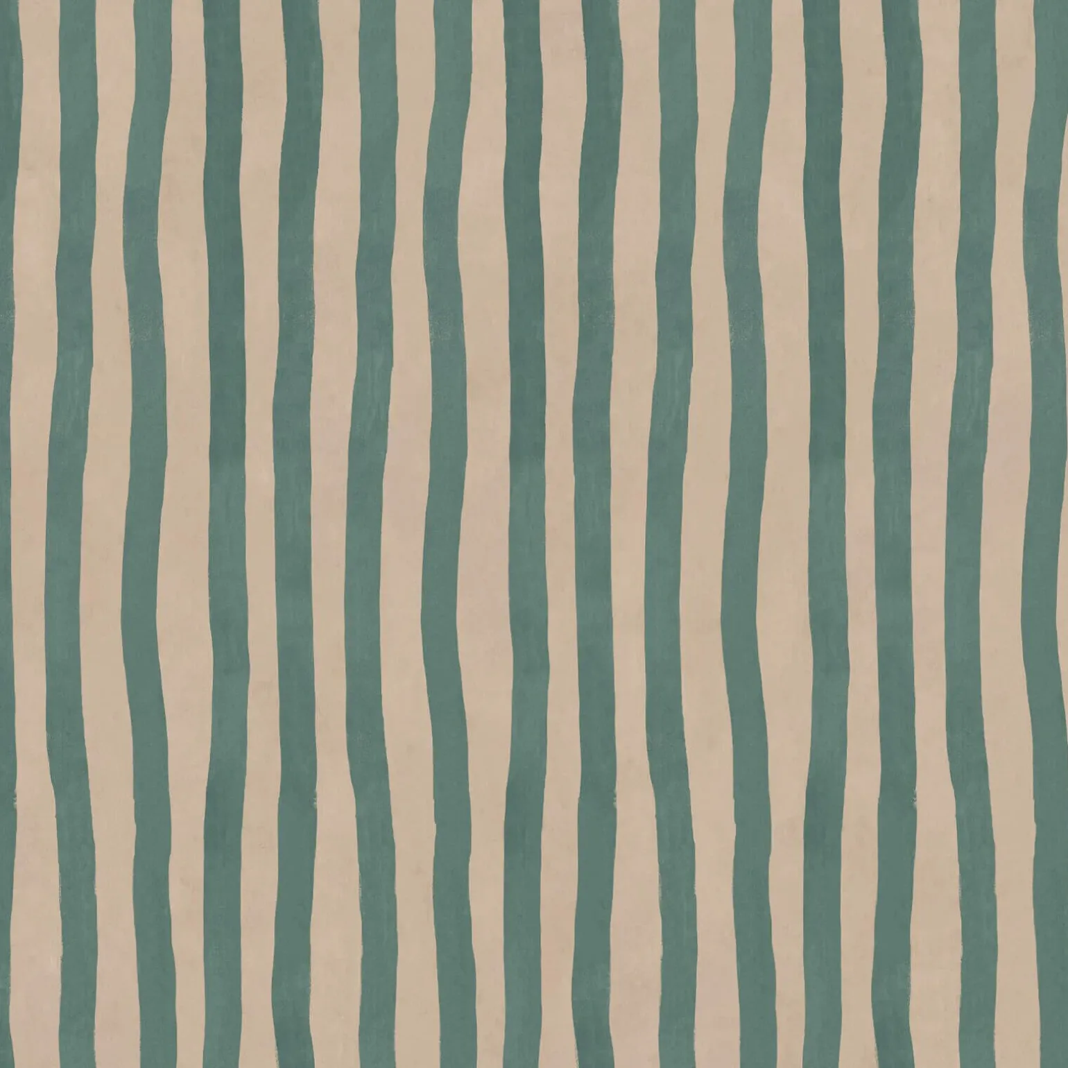 ARTIST'S STRIPE Wallpaper - Euphorbia & Alabaster