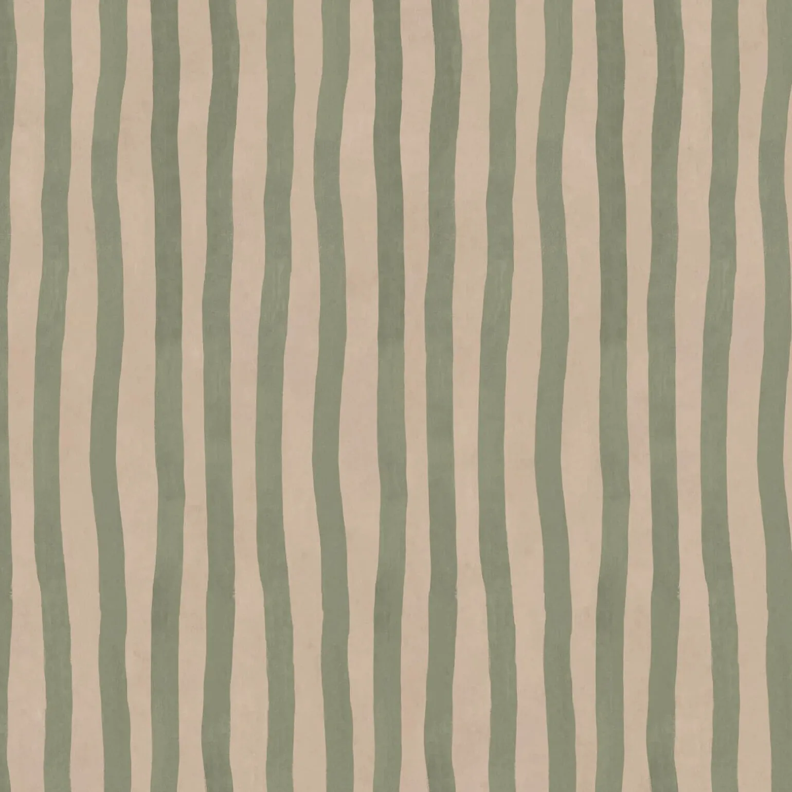 ARTIST'S STRIPE Wallpaper - Sap & Alabaster