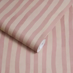 ARTIST'S STRIPE Wallpaper - Sakura & Astrantia