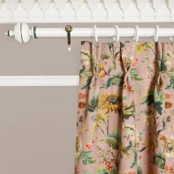 AVALON Cotton Linen Curtain - Puce Pink