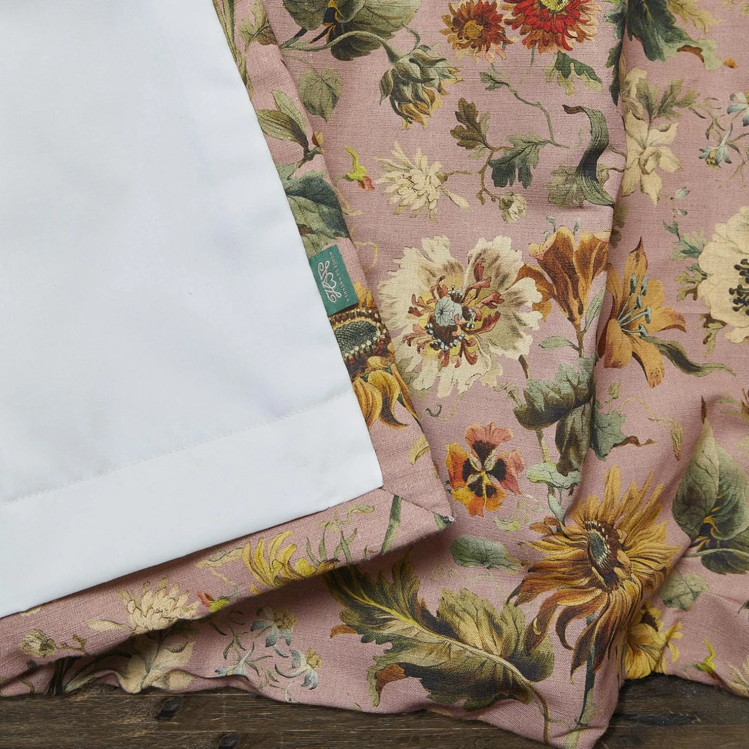 AVALON Cotton Linen Curtain - Puce Pink
