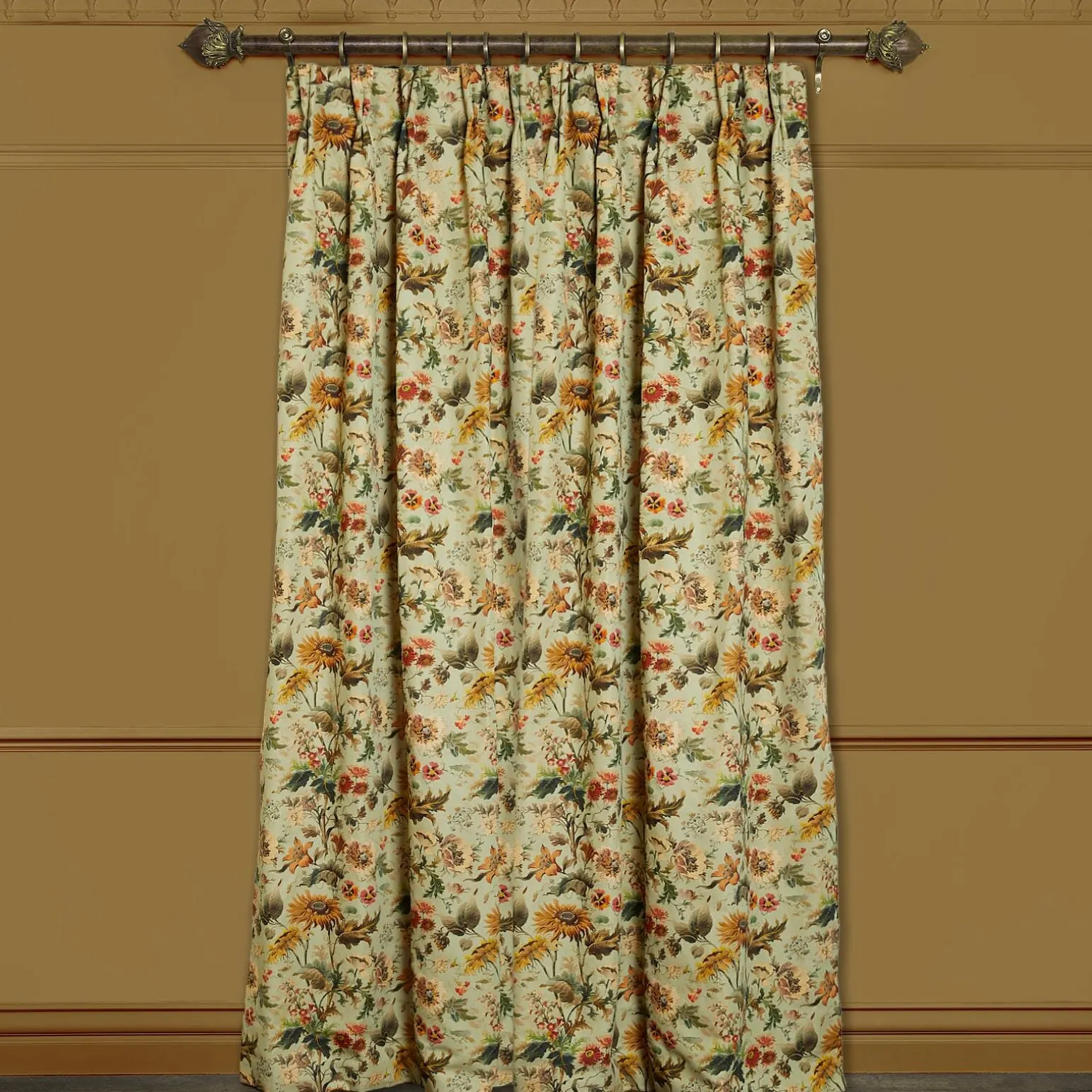 AVALON Cotton Linen Curtain - Apple