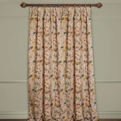 AVALON Cotton Linen Curtain - Puce Pink