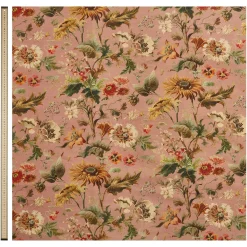 AVALON Cotton Linen Curtain - Puce Pink