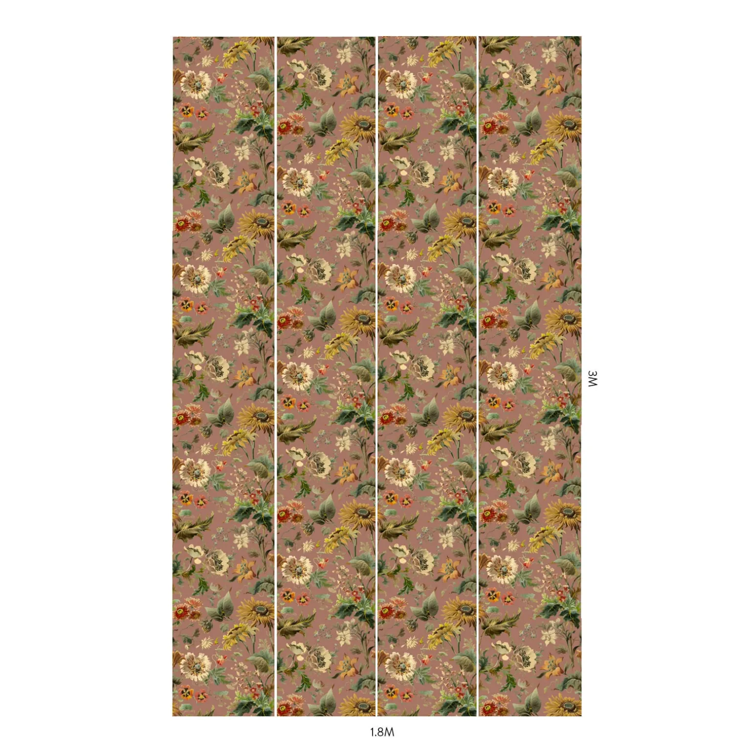 AVALON Wallpaper - Puce Pink