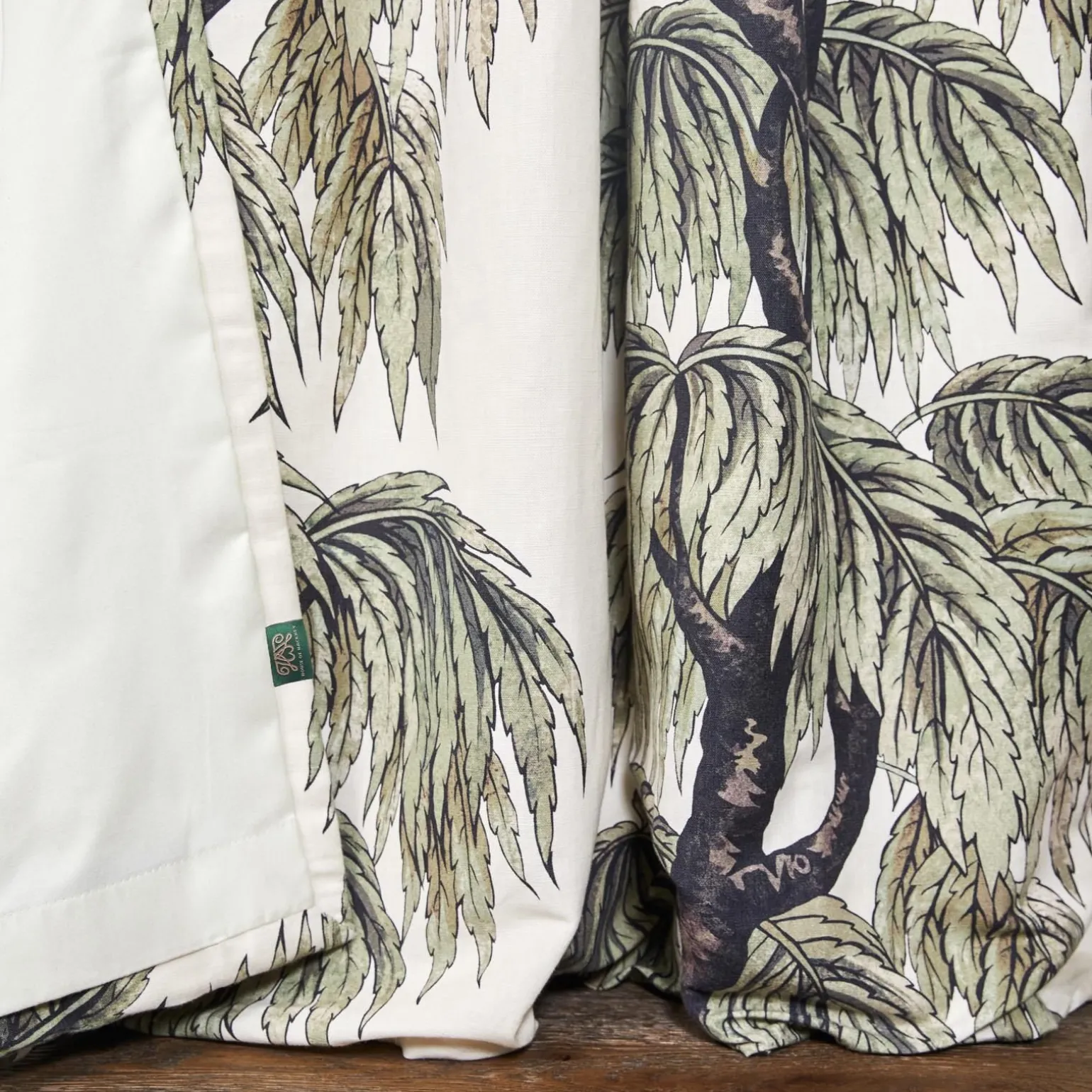 BABYLON Cotton Linen Curtain - Papyrus / Willow
