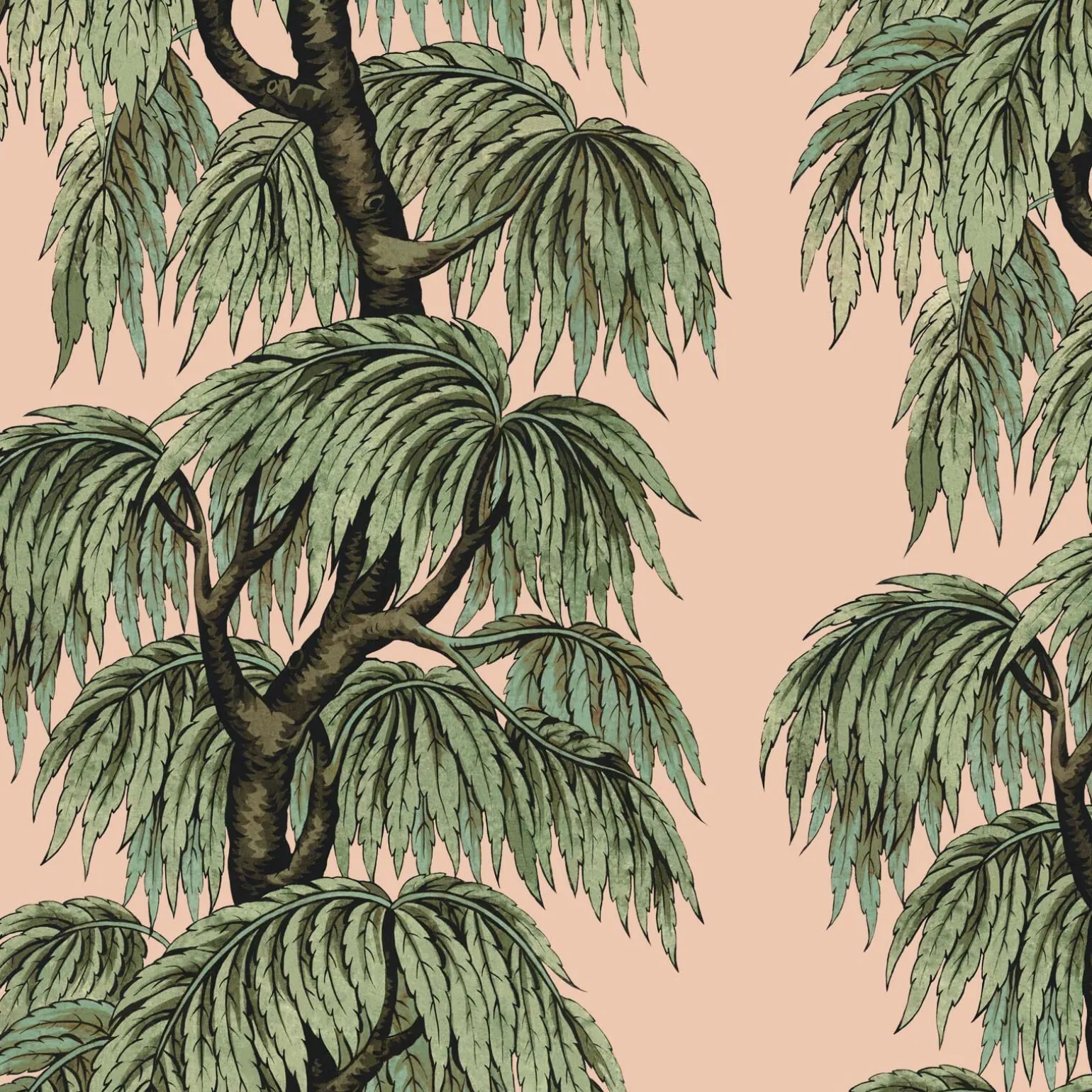BABYLON Wallpaper Blush / Willow
