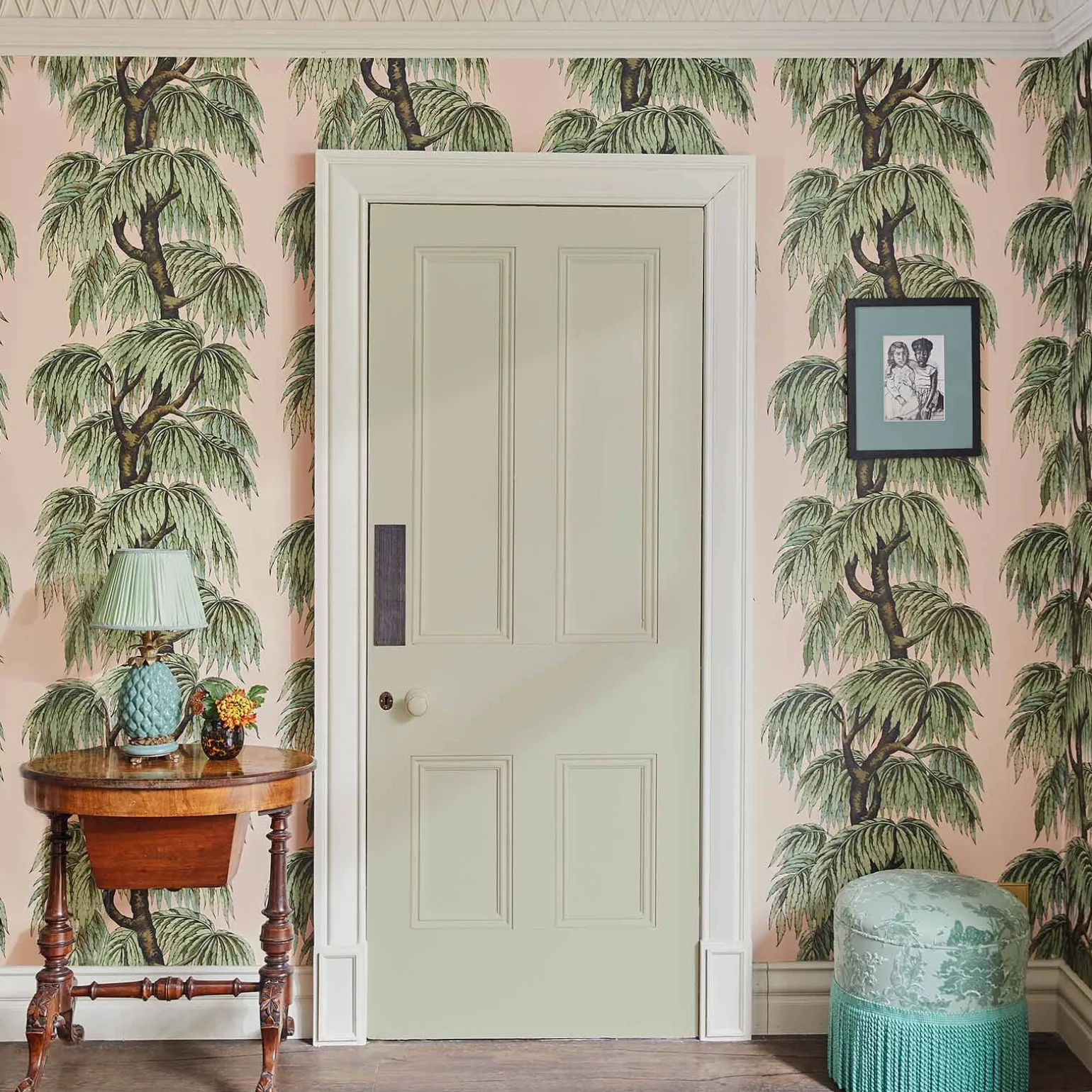 BABYLON Wallpaper Blush / Willow