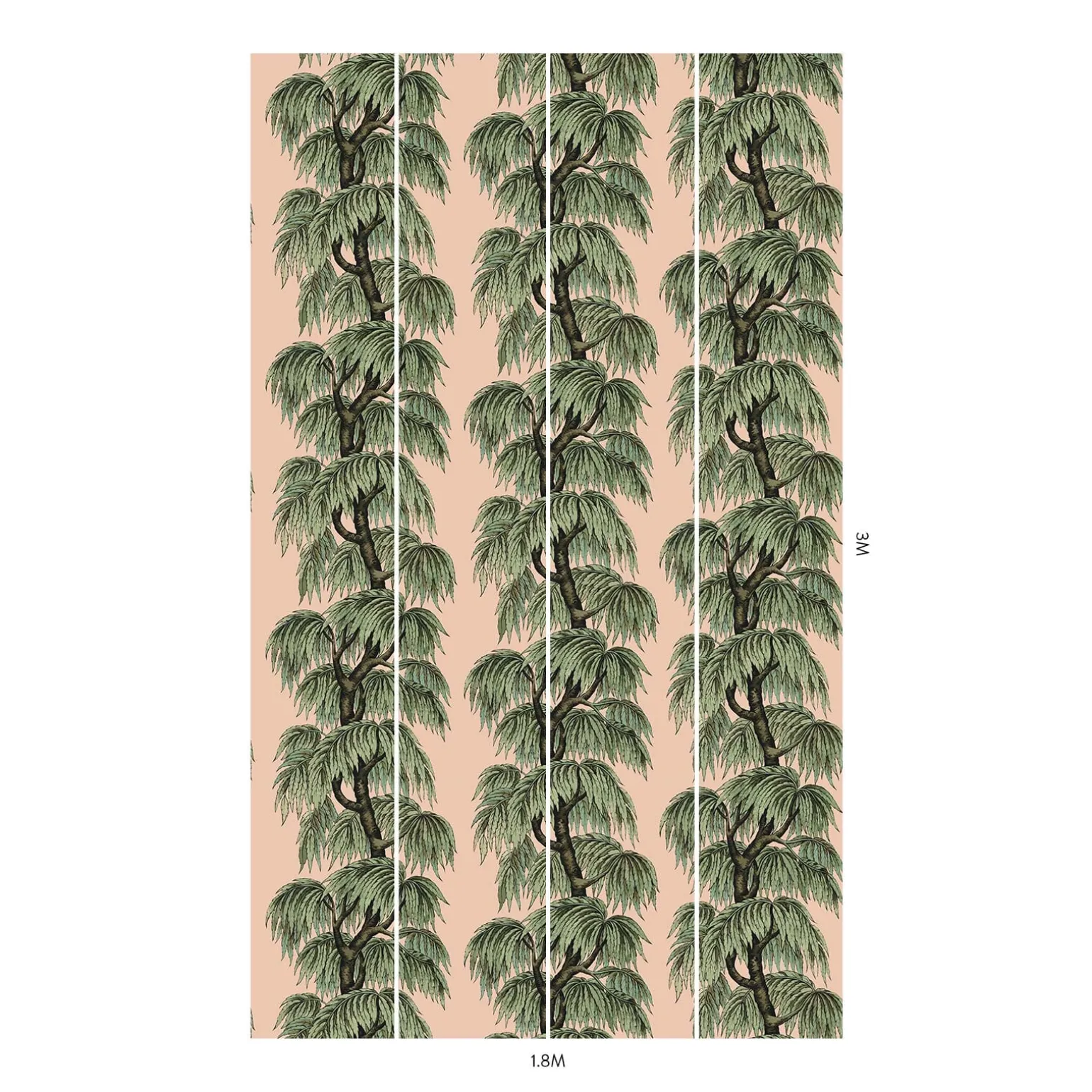 BABYLON Wallpaper Blush / Willow