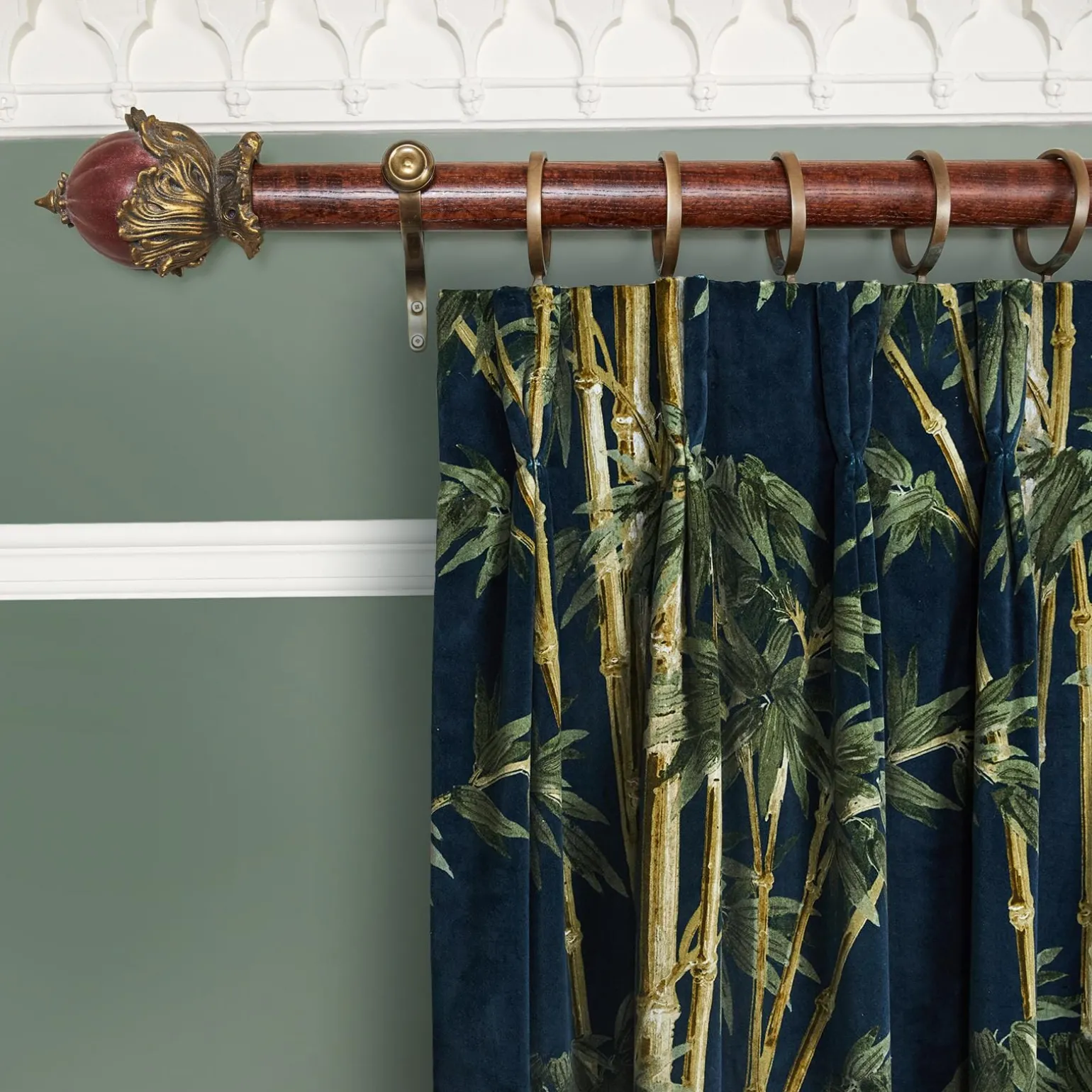 BAMBUSA Velvet Curtain - Midnight