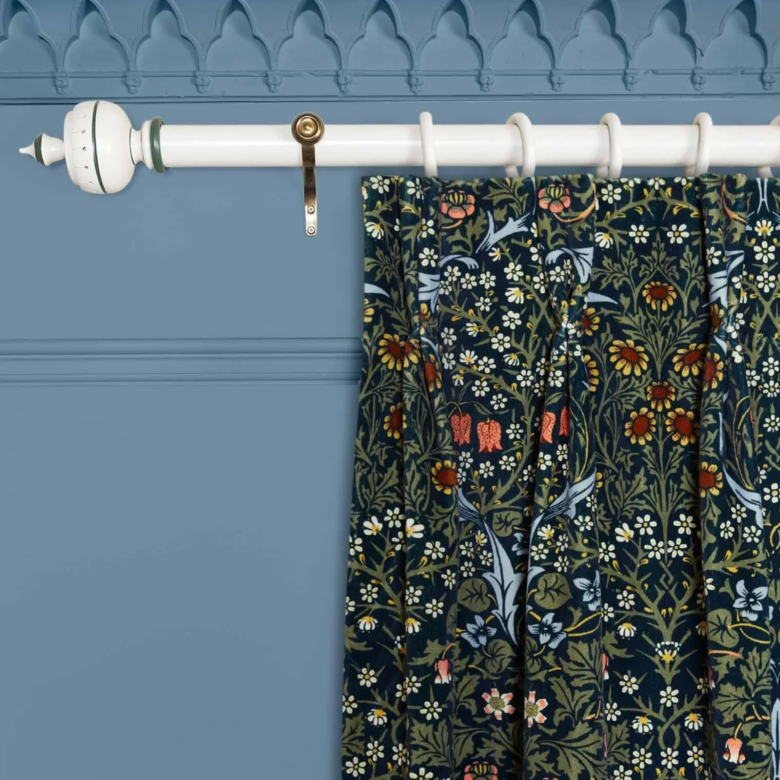 BLACKTHORN Curtain - Billiard Green