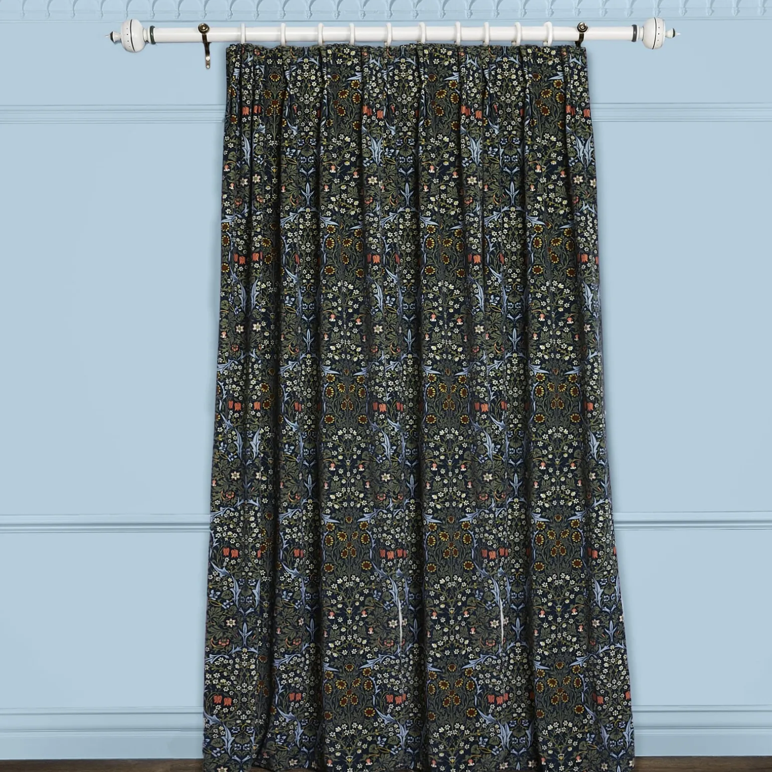 BLACKTHORN Curtain - Billiard Green