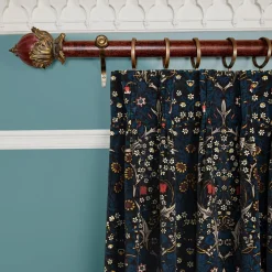 BLACKTHORN Velvet Curtain - Teal