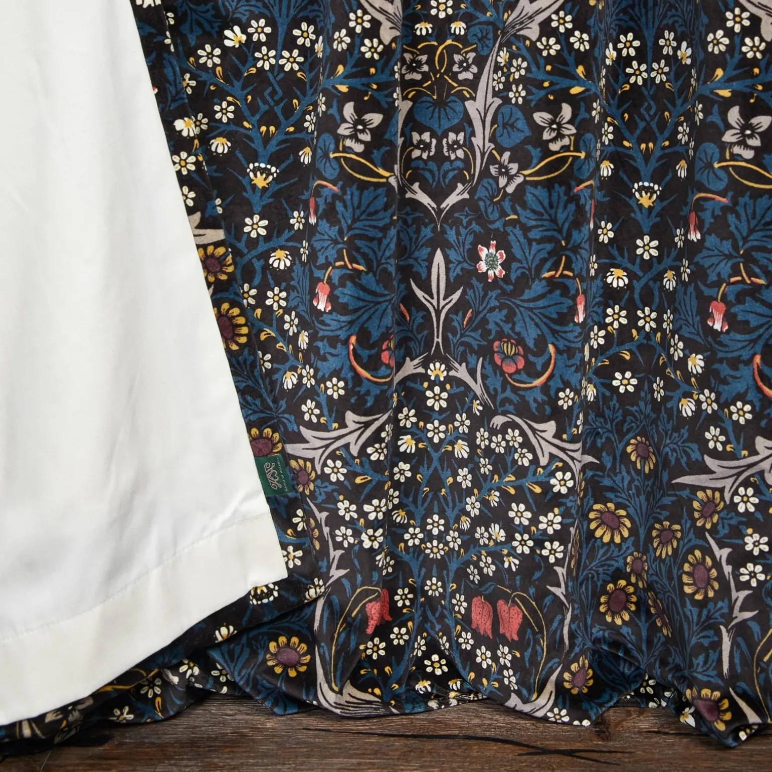 BLACKTHORN Velvet Curtain - Teal