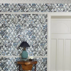 BRYHER ROSE Wallpaper - Lapis Blue