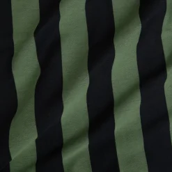 CAMELOT STRIPE Jacquard - Verdigris and Noir