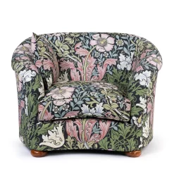 COMPTON Cotton Linen Vesper Chair - Onyx