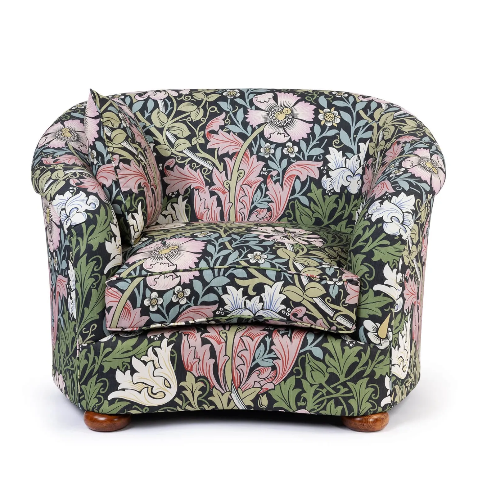 COMPTON Cotton Linen Vesper Chair - Onyx