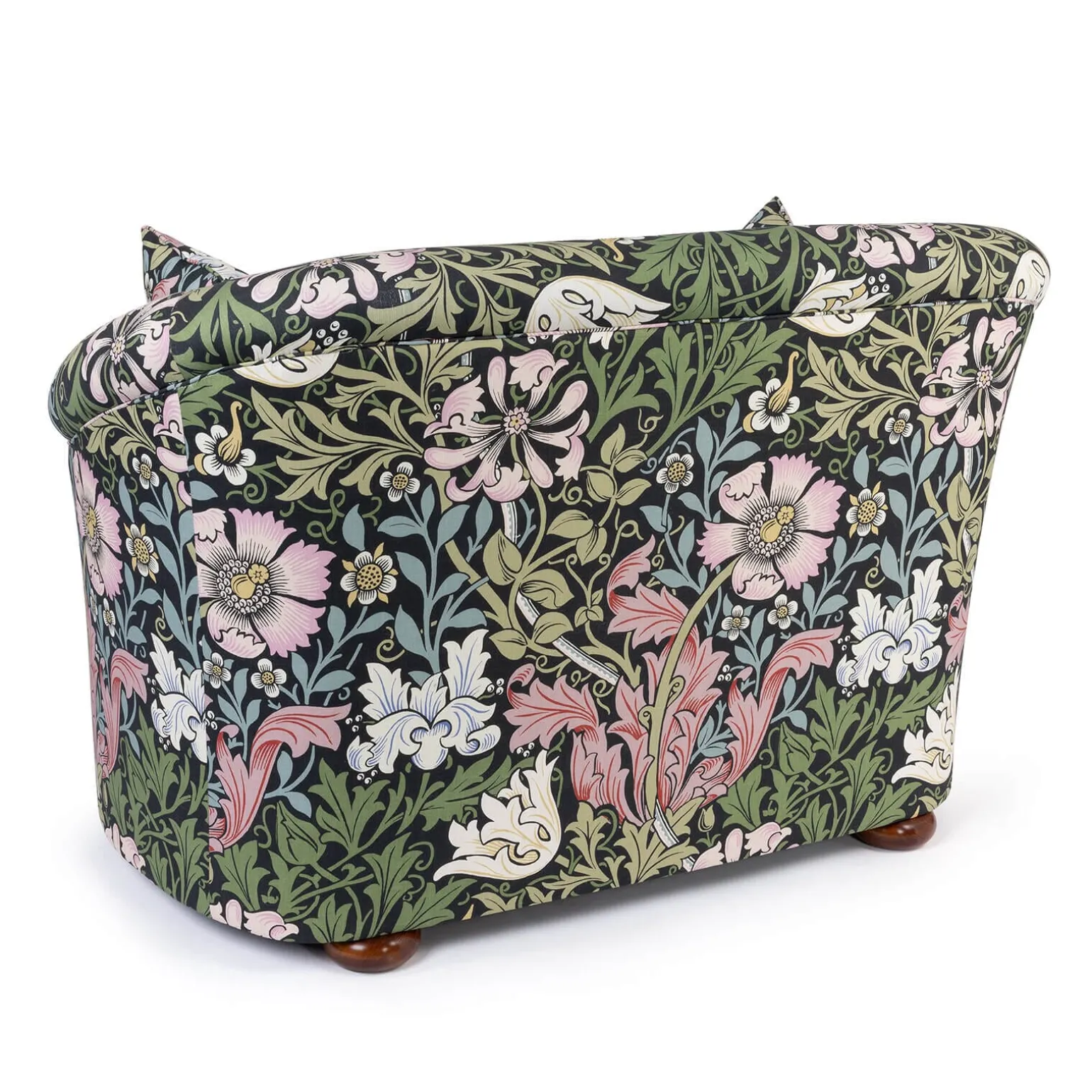 COMPTON Cotton Linen Vesper Loveseat - Onyx