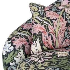 COMPTON Cotton Linen Vesper Loveseat - Onyx