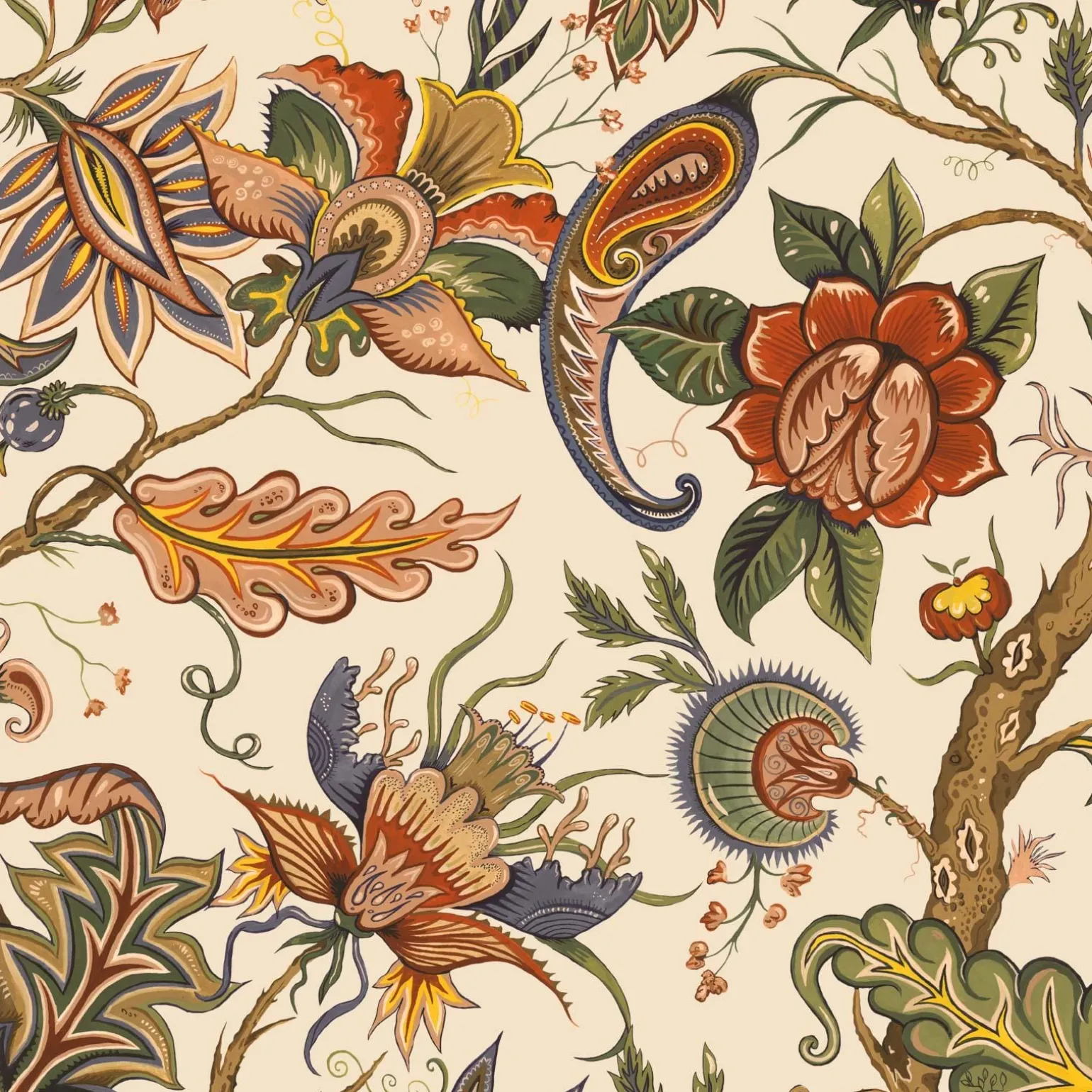 DAMAS Wallpaper - Cream