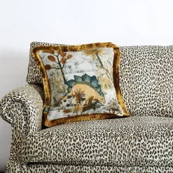 DINOSAURIA Medium Fringed Cotton Linen - Dusk