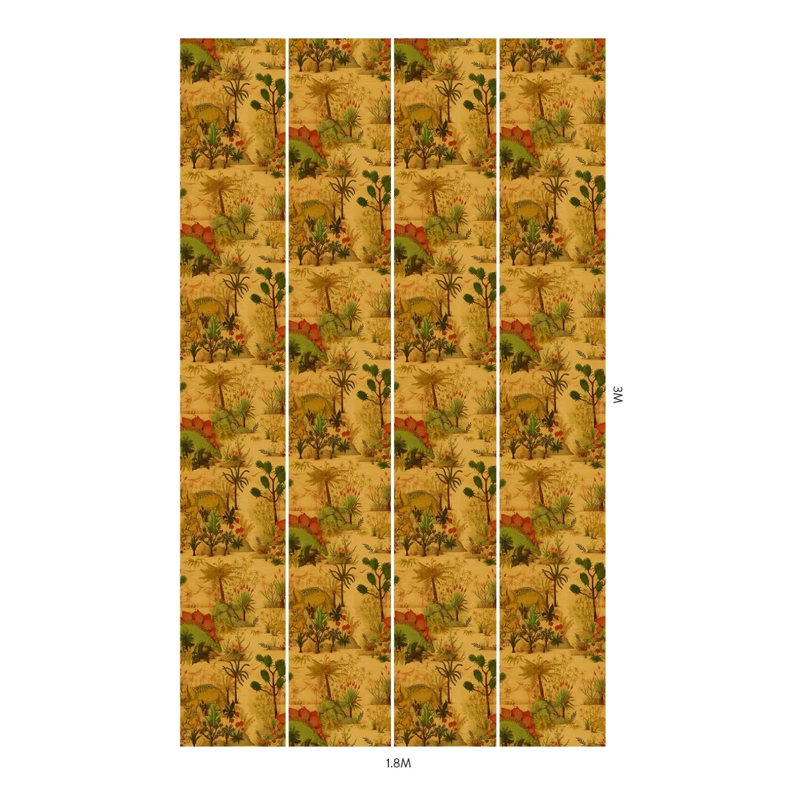 DINOSAURIA Wallpaper - Turmeric