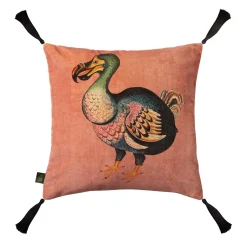 DODO Medium Velvet Tassel Cushion - Tourmaline