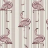 FLAMBOYANCE Wallpaper - Off White & Macaroon Pink