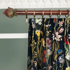 FLORA DELANICA Velvet Curtain - Midnight