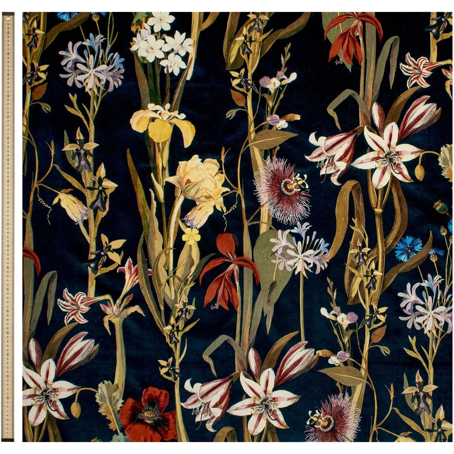 FLORA DELANICA Velvet Curtain - Midnight