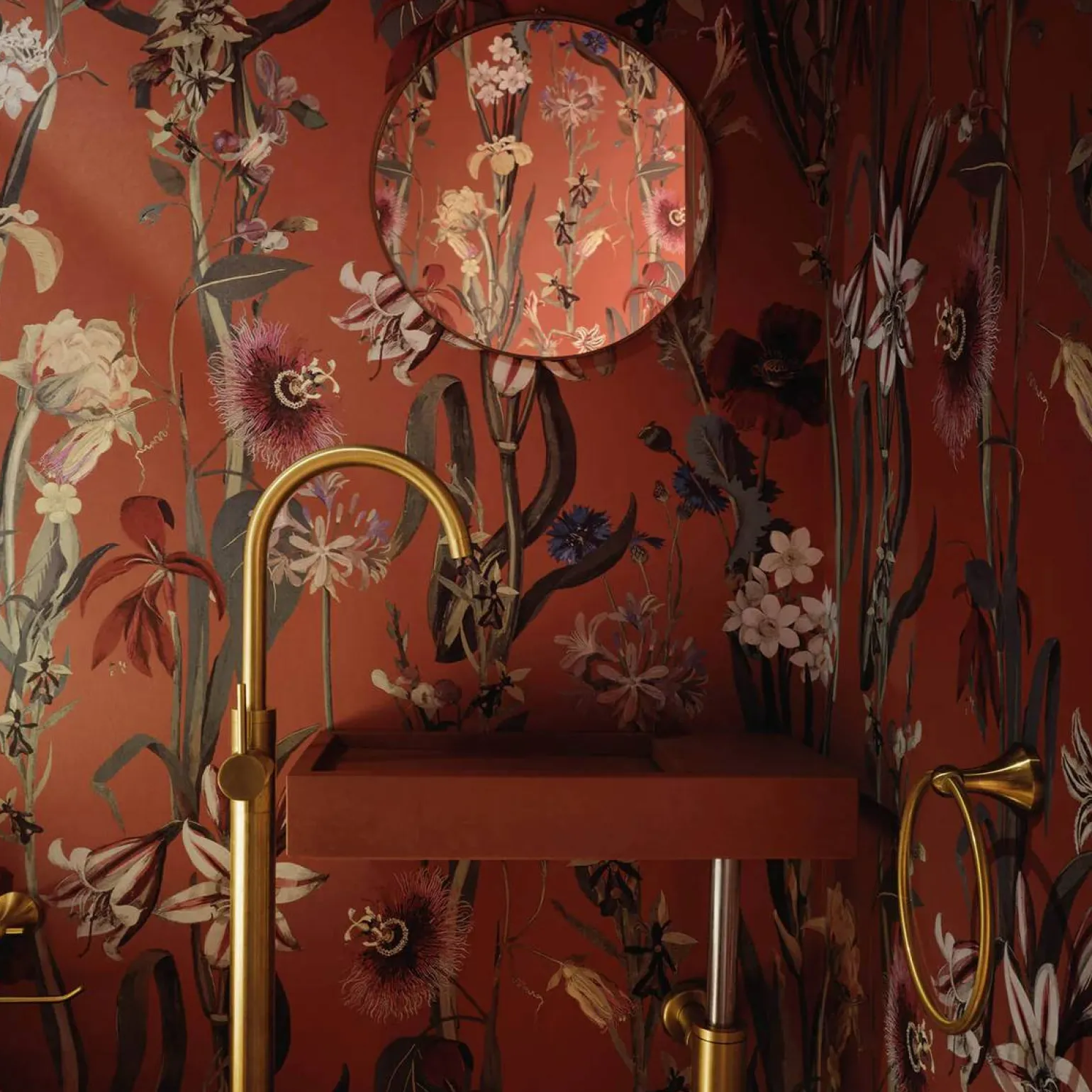 FLORA DELANICA Wallpaper - Clay