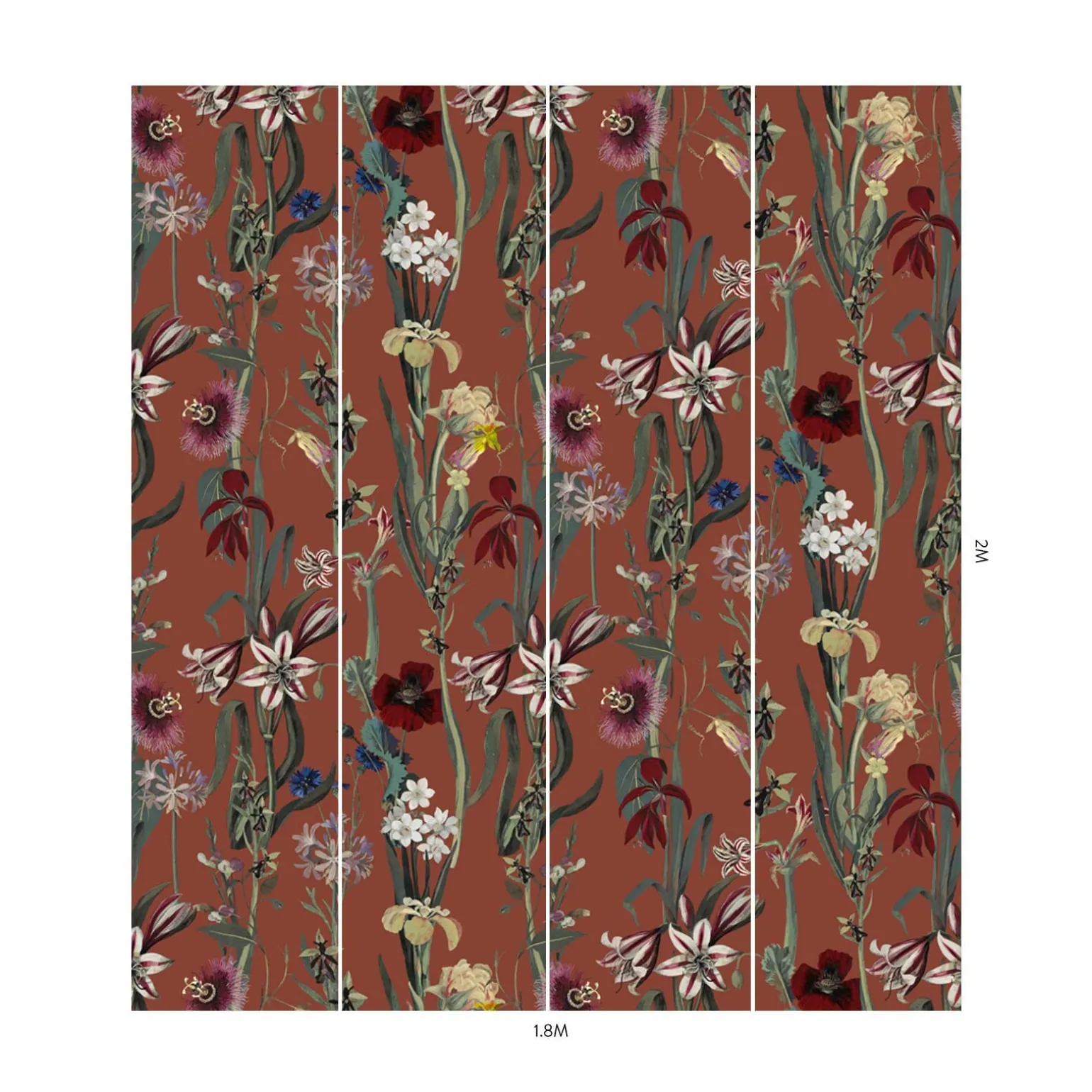 FLORA DELANICA Wallpaper - Clay
