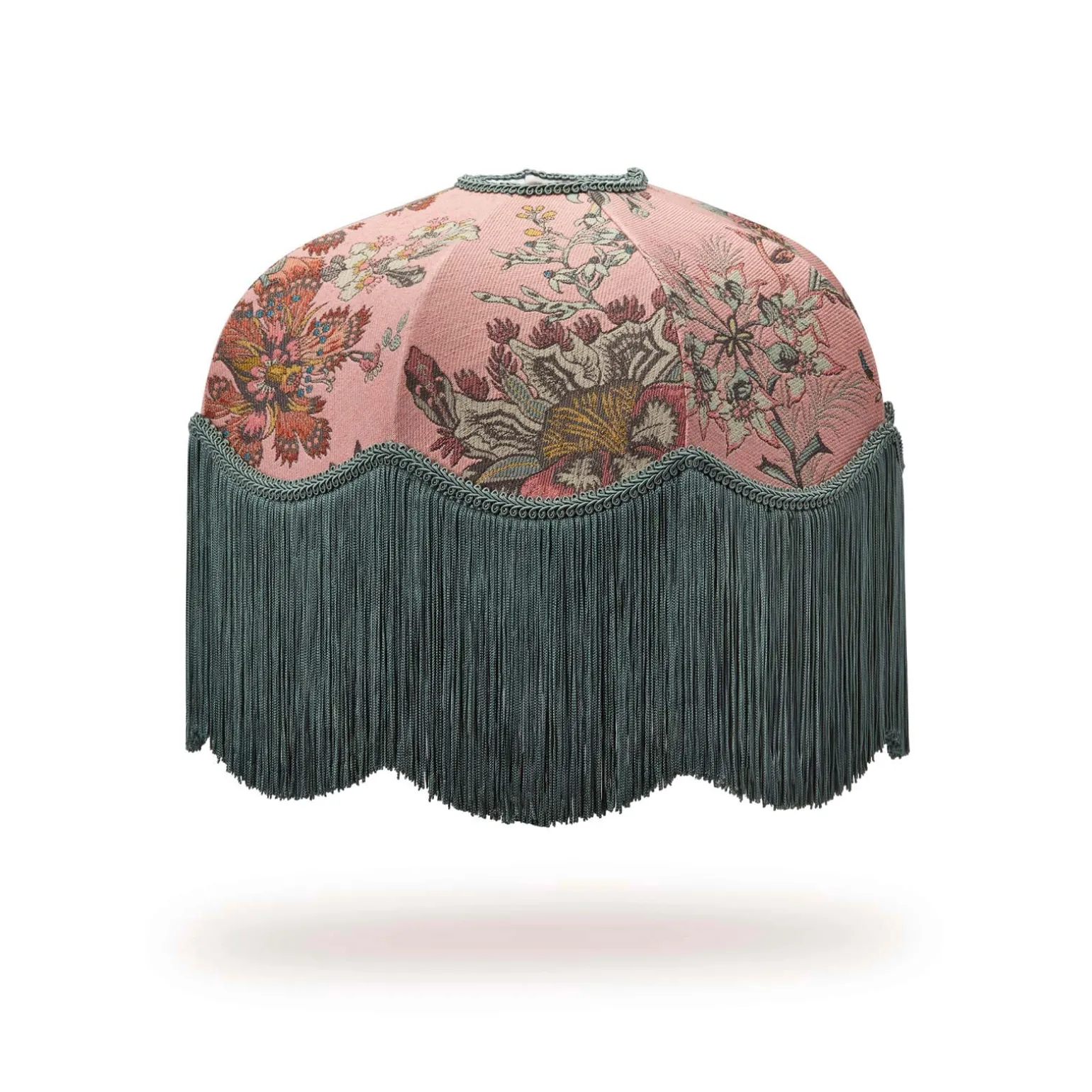 FLORA FANTASIA Jacquard Tilia Lampshade - Bisque Pink