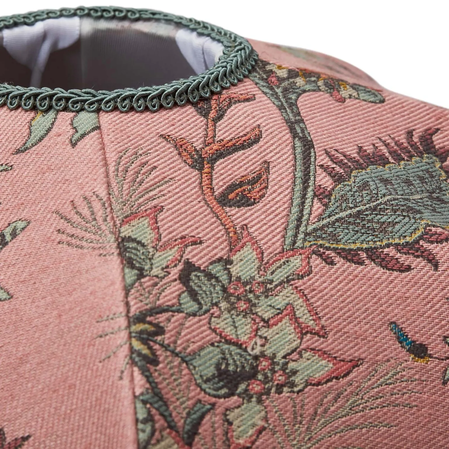 FLORA FANTASIA Jacquard Tilia Lampshade - Bisque Pink