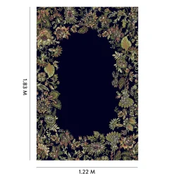 FLORA FANTASIA Rug - Noir