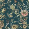FLORA FANTASIA Wallpaper - Cerulean