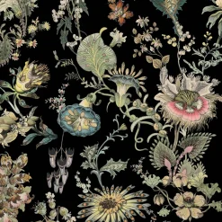 FLORA FANTASIA Wallpaper - Noir
