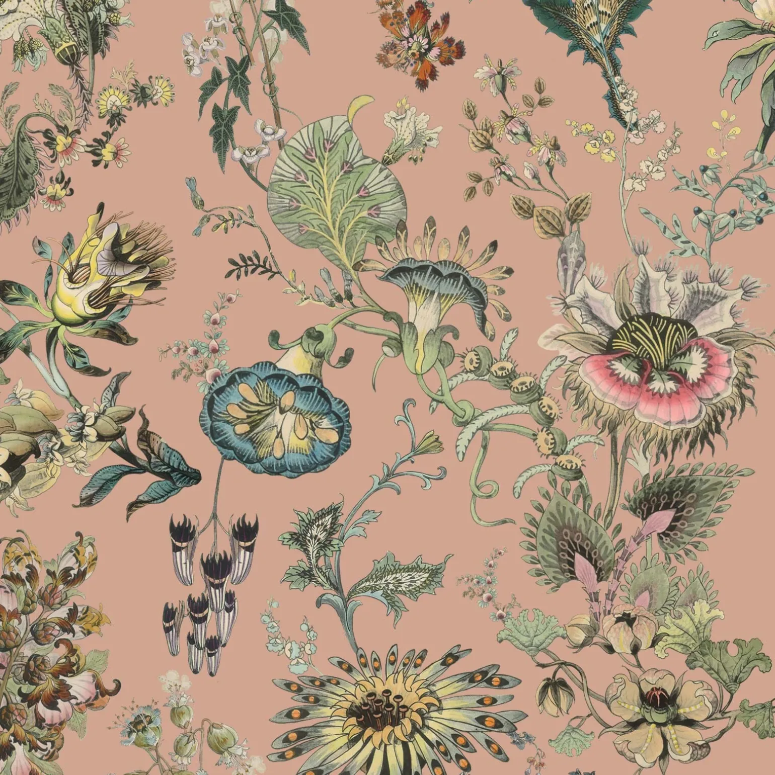 FLORA FANTASIA Wallpaper - Bisque Pink