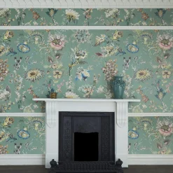 FLORA FANTASIA Wallpaper - Verdigris