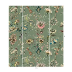 FLORA FANTASIA Wallpaper - Verdigris