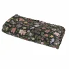 FLORALIA Cotton Sateen Quilt - Noir