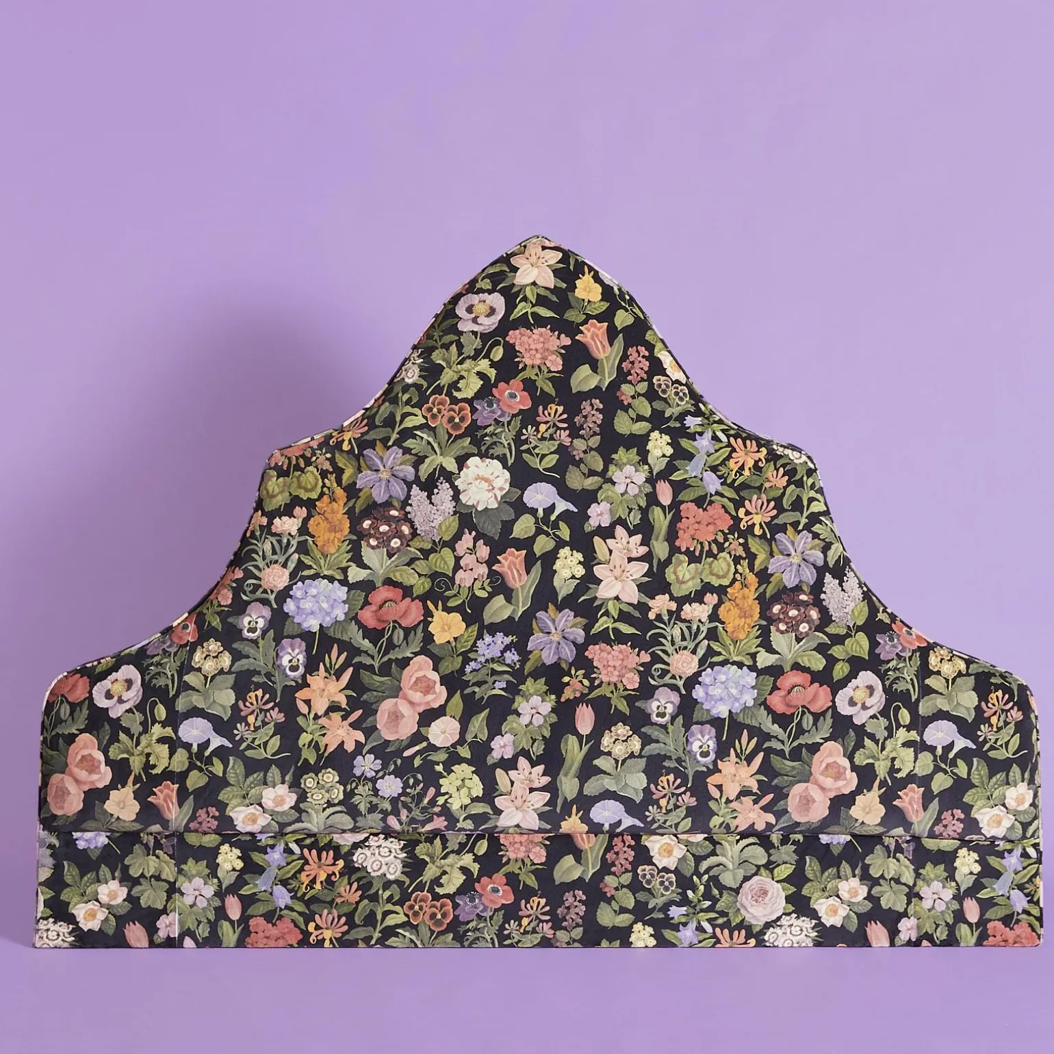 FLORALIA Gothic Arch Headboard - Noir