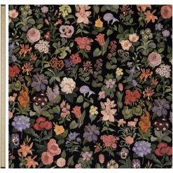 FLORALIA Velvet Curtain - Noir