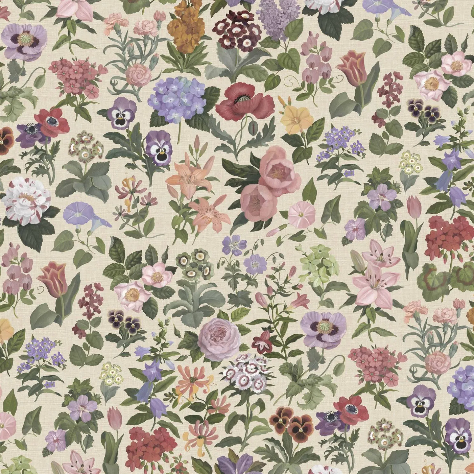 FLORALIA Wallpaper - Ecru
