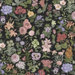 FLORALIA Wallpaper - Noir