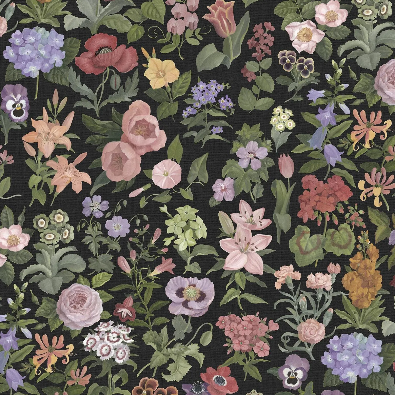 FLORALIA Wallpaper - Noir